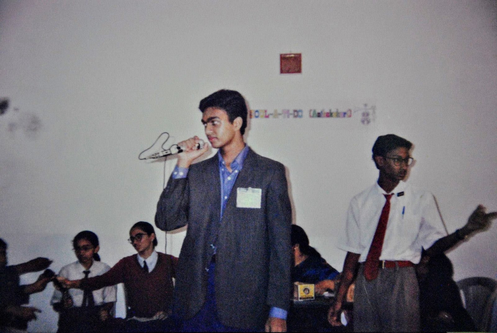 Placeholder: photo of Durgesh writing